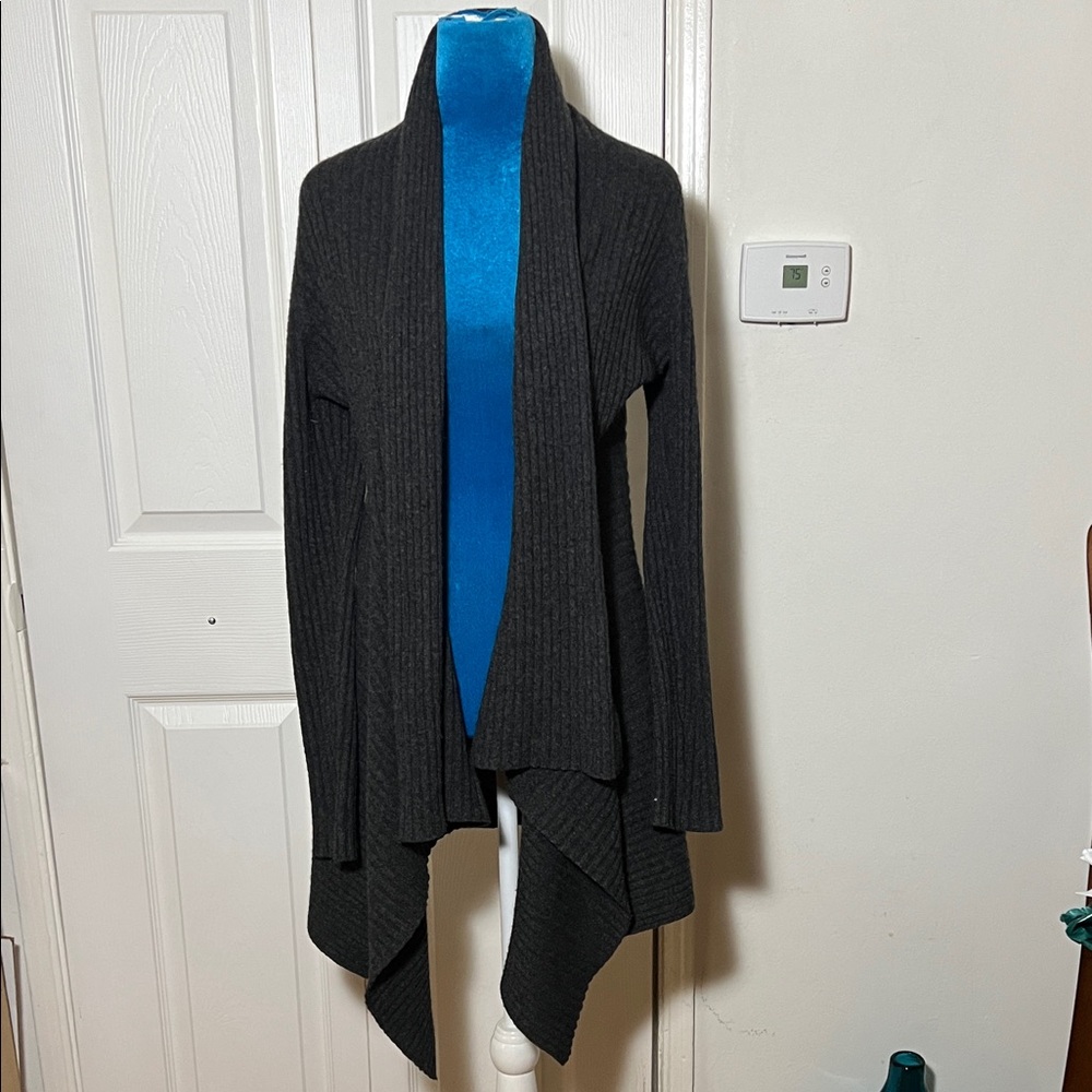 Cashmere Open Cardigan Sweater Small